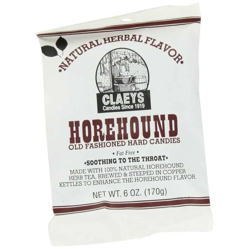Claey's Candies Old Fashioned Hard Candies Horehound Herbal Drops 6 Oz. 1