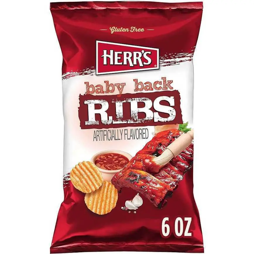 Herr's Baby Back Ribs Chips 6 Oz. 1