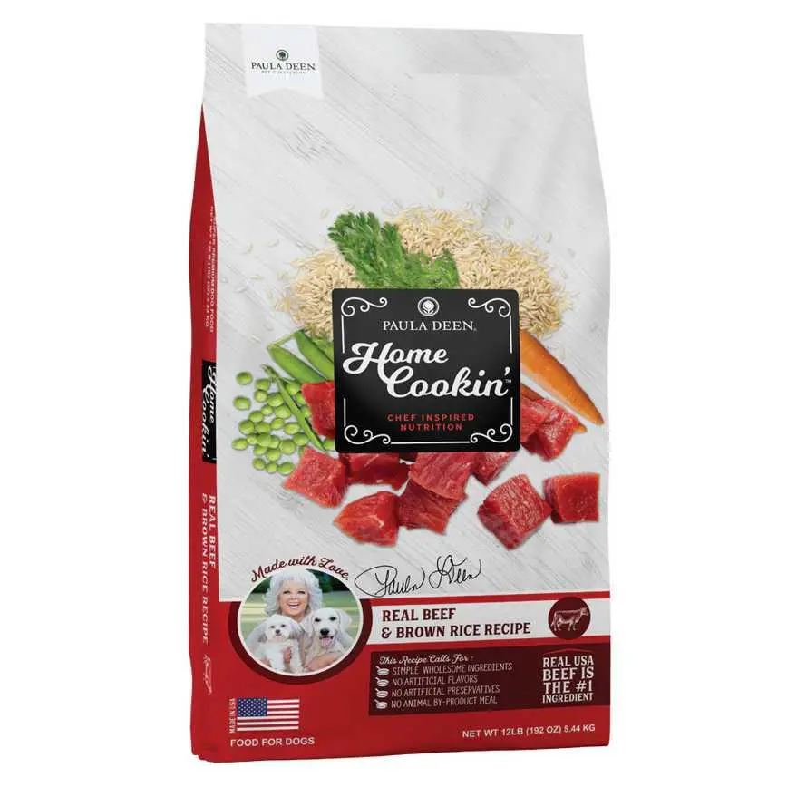 Paula Deen Dog Food Real Beef & Brown Rice Recipe 12 Lb. 1