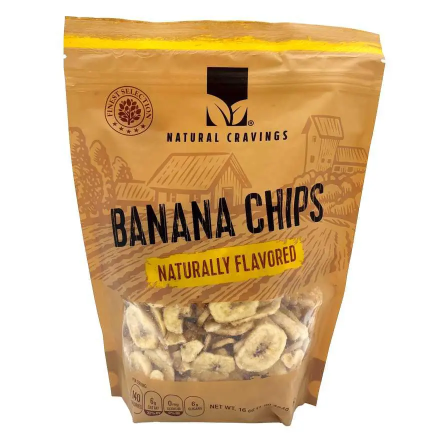Natural Cravings Banana Chips 16 Oz. 1
