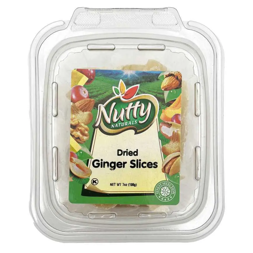 Nutty Naturals Dried Ginger Slices 7 Oz. 1