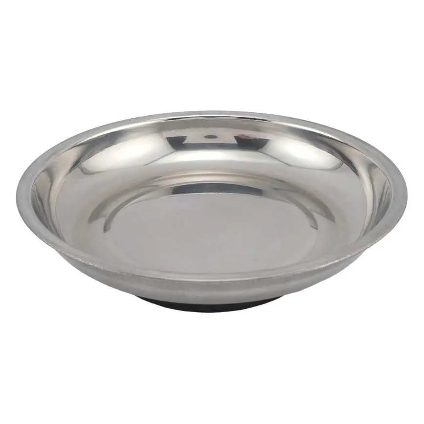 Round Stainless Magnetic Tray 6" 1