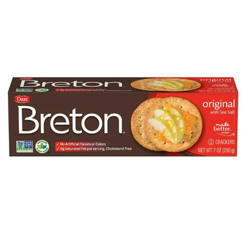 Dare Breton Crackers Original Sea Salt 7 Oz. 1