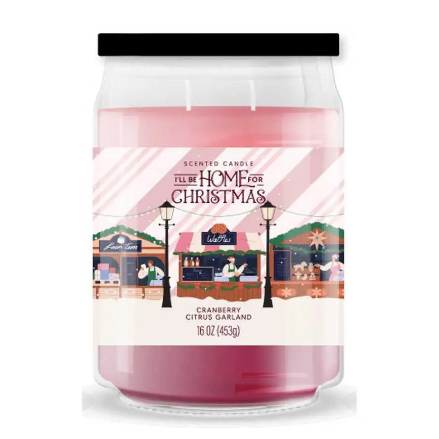 I'll Be Home For Christmas Holiday Scented Candle 16 Oz. 5