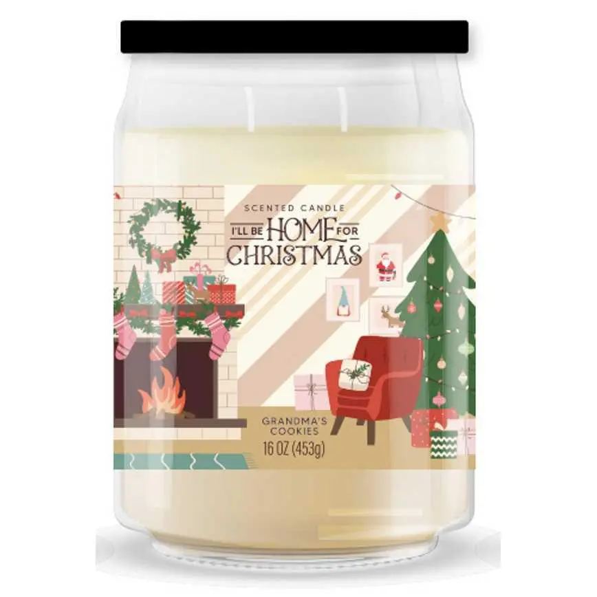 I'll Be Home For Christmas Holiday Scented Candle 16 Oz. 4