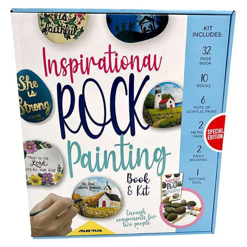 Inspirational Rock Painting Book & Kit 1