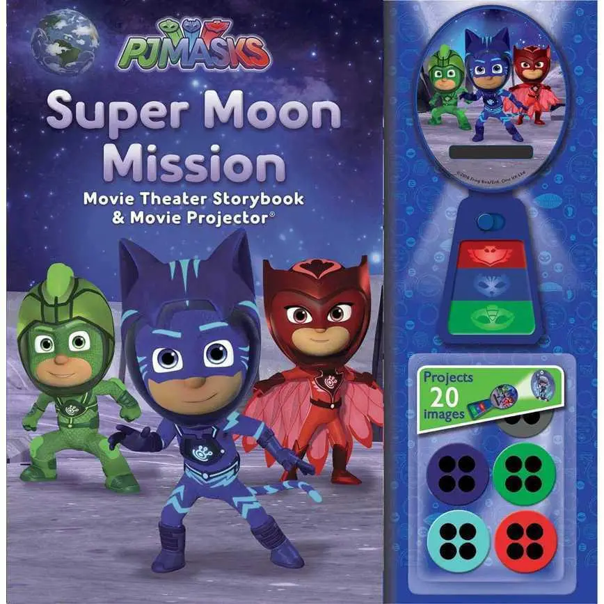 Pj Masks: Super Moon Mission Movie Theater Storybook & Movie Projector 1