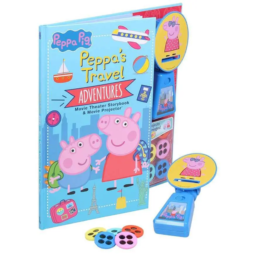 Peppa Pig: Peppa's Travel Adventures Movie Theater Storybook & Movie Projector 1