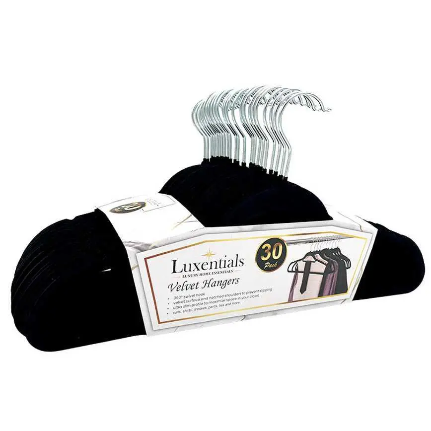 Luxentials Velvet Hangers 30 Pk. 1