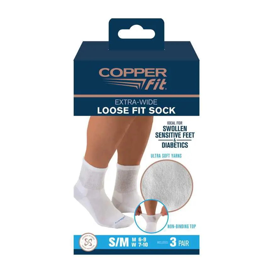Copper Fit Loose Fit Socks 3 Pk. 1