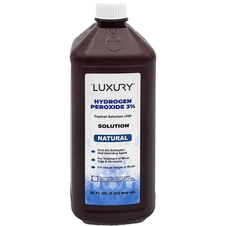 Luxury Hydrogen Peroxide 3% 32 Oz. 1