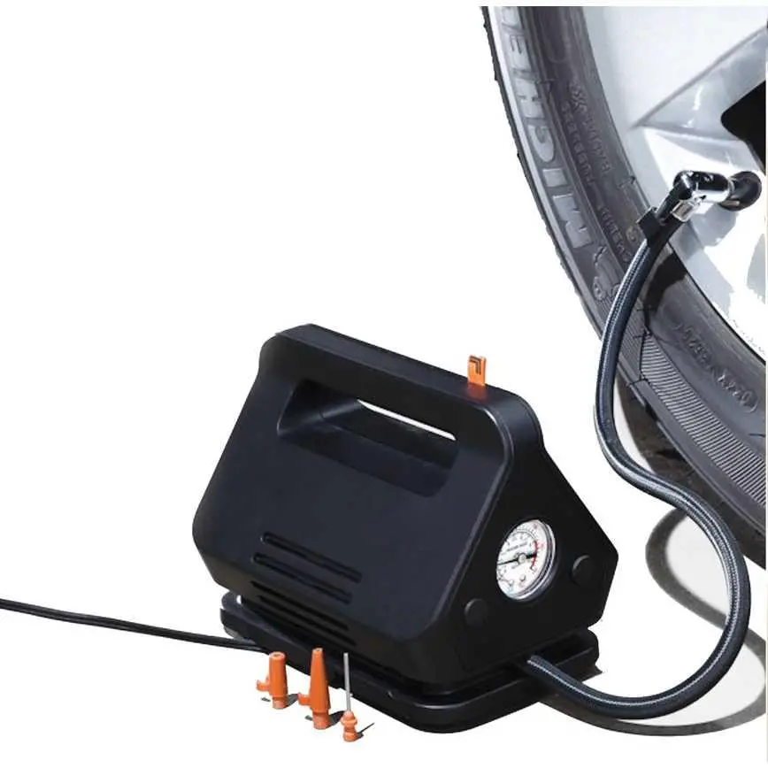 Sharper Image Dc 12V Car Air Compressor With Built-In Led Light 1