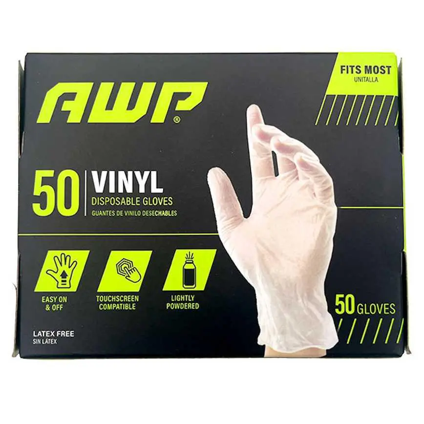 Awp Vinyl Disposable Gloves 50 Ct. 1