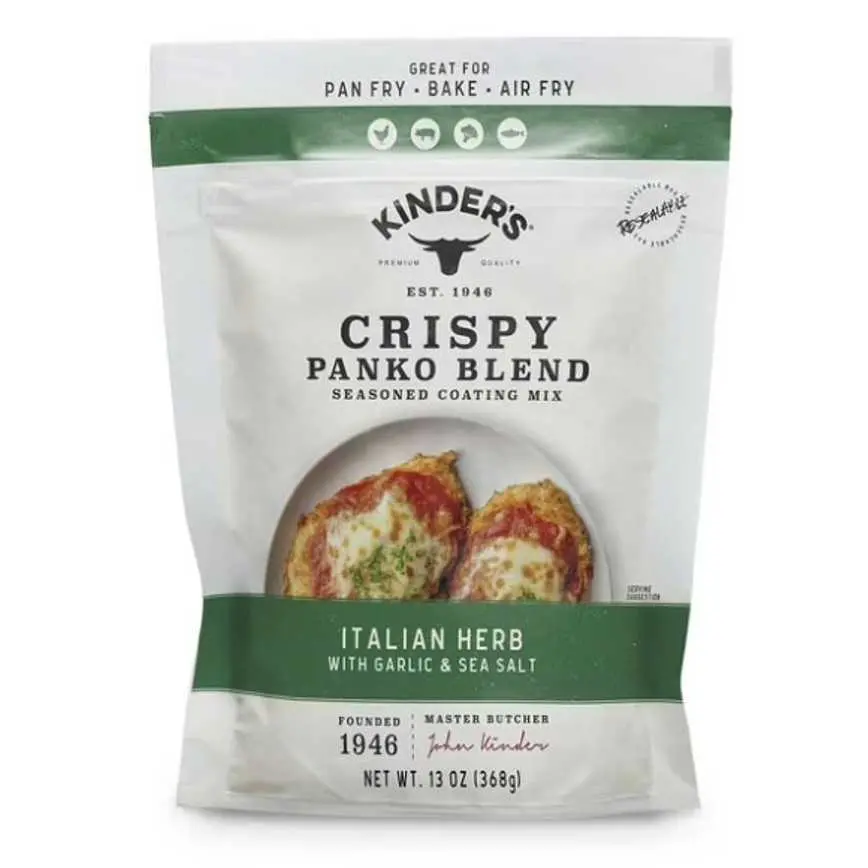 Kinder’S Panko Breadcrumbs Italian Herb + Garlic & Sea Salt 13 Oz. 1