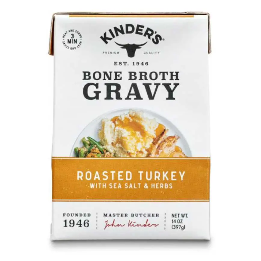 Kinder's Turkey Bone Broth Gravy 14 Oz. 1