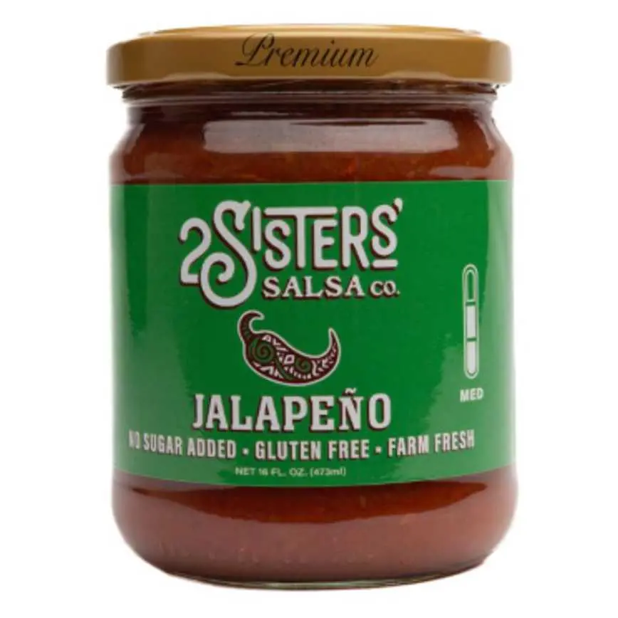 2 Sisters' Salsa Co. Jalepeno Salsa 16 Oz. 1