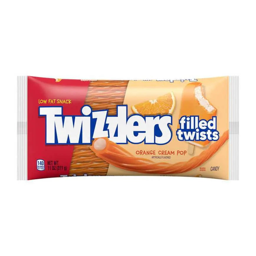 Twizzlers Filled Twists Orange Cream Pop 11 Oz. 1