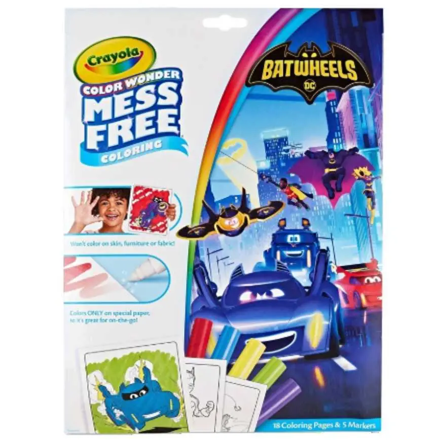 Crayola Color Wonder Mess Free Coloring Batwheels 1