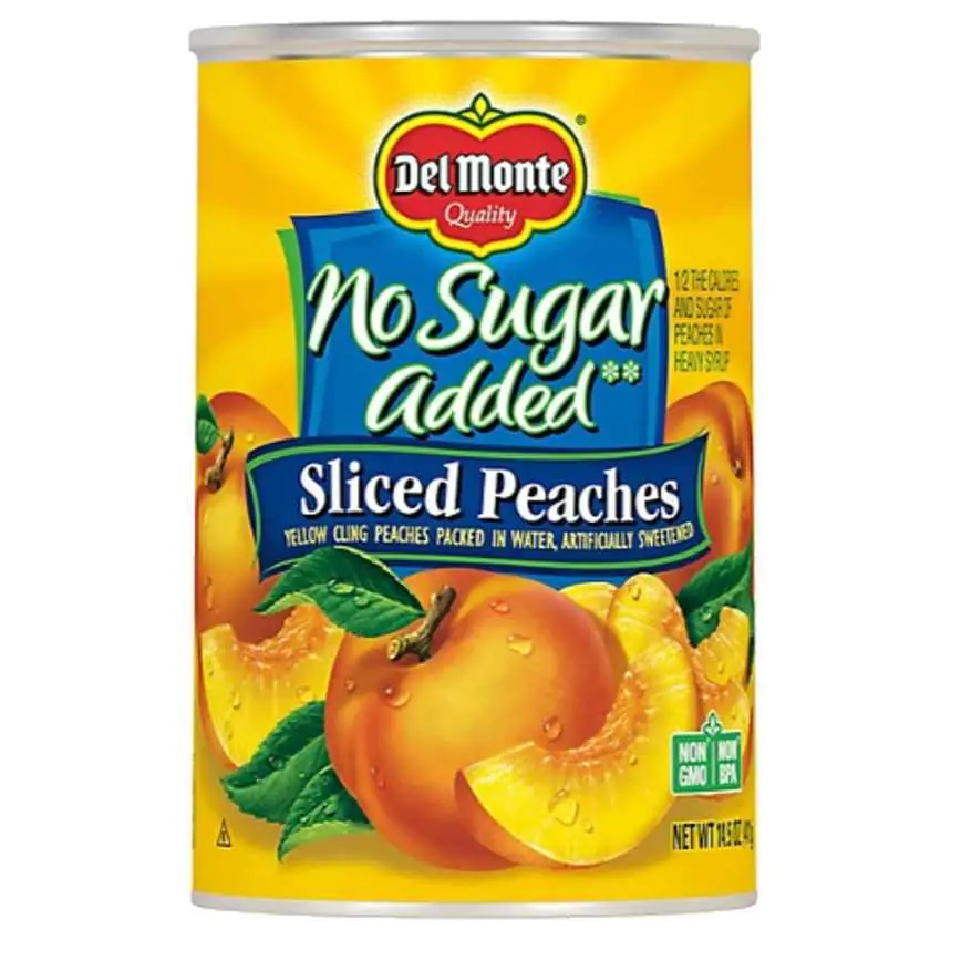 Del Monte No Sugar Added Sliced Peaches 14.5 Oz. 1