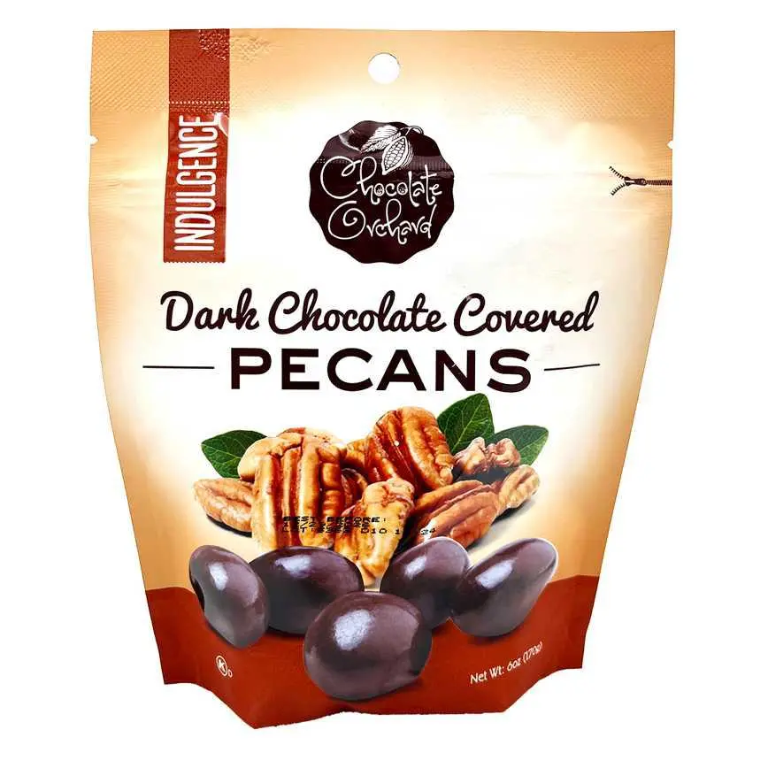 Chocolate Orchard Dark Chocolate Covered Pecans 6 Oz. 1