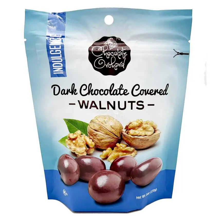 Chocolate Orchard Dark Chocolate Covered Walnuts 6 Oz. 1