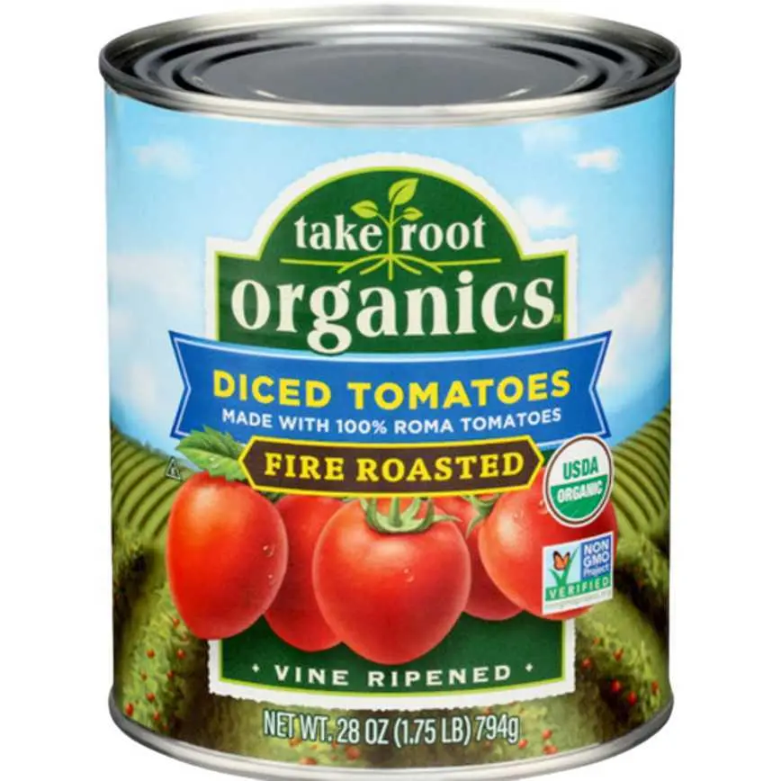 Take Root Organics Fire-Roasted Diced Tomatoes 28 Oz. 1