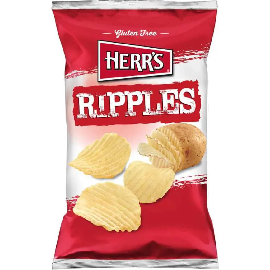 Herr's Potato Chips Ripples 7 Oz. 1