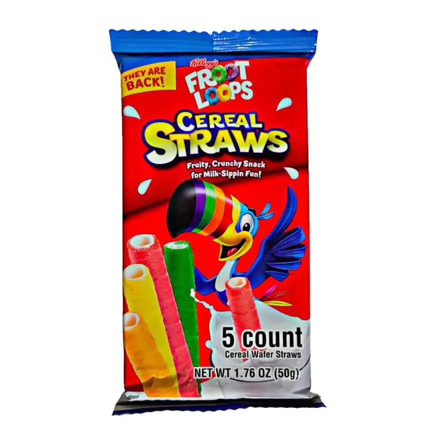 Kellogg's Froot Loops Cereal Straws 5 Ct. 1