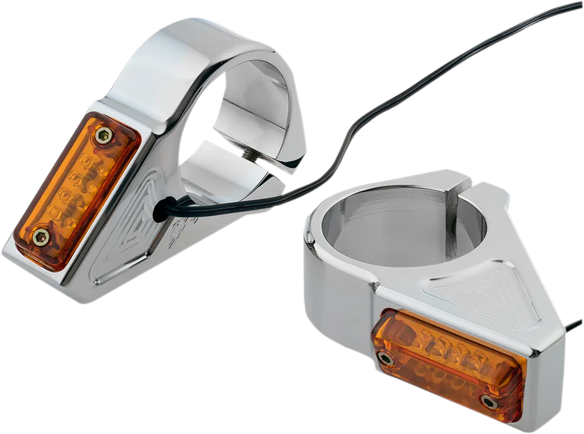Joker Machine Led Turn Signals - 39 Mm - Chrome 05-300-3 1