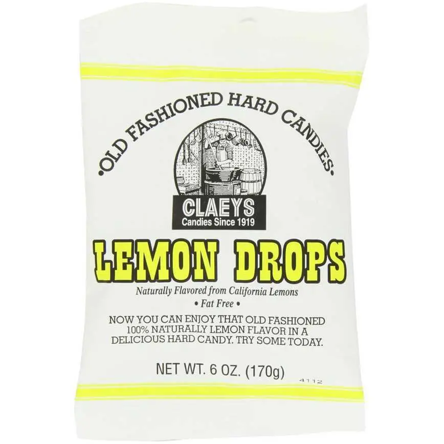 Claey's Candies Old Fashioned Hard Candies Lemon Drops 6 Oz. 1