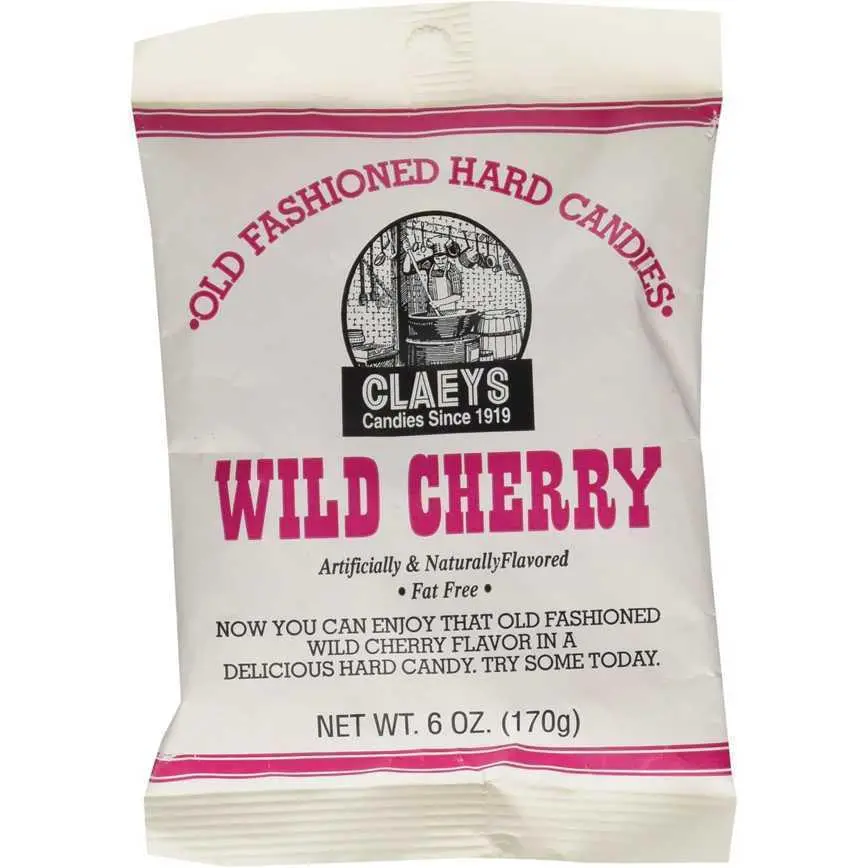 Claey's Candies Old Fashioned Hard Candies Wild Cherry 6 Oz. 1