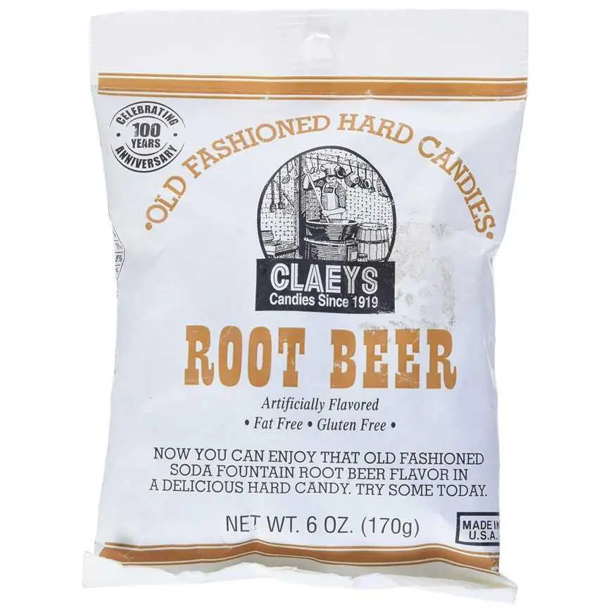 Claey's Candies Old Fashioned Hard Candies Root Beer 6 Oz. 1