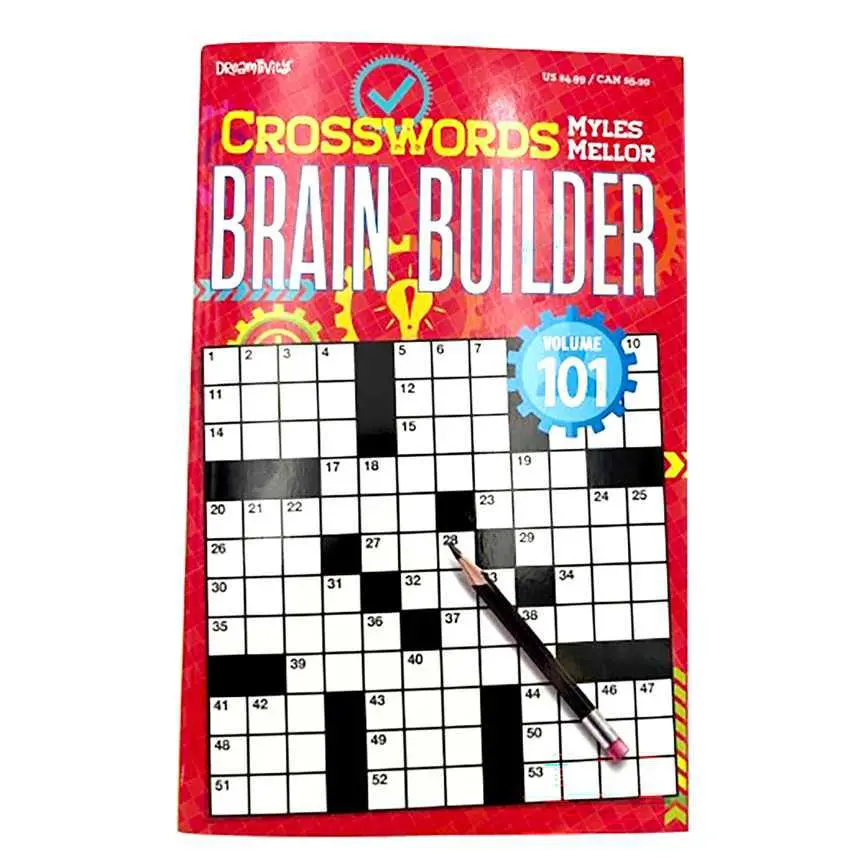 Crosswords Brain Builder Digest-Sized Puzzle Book 1