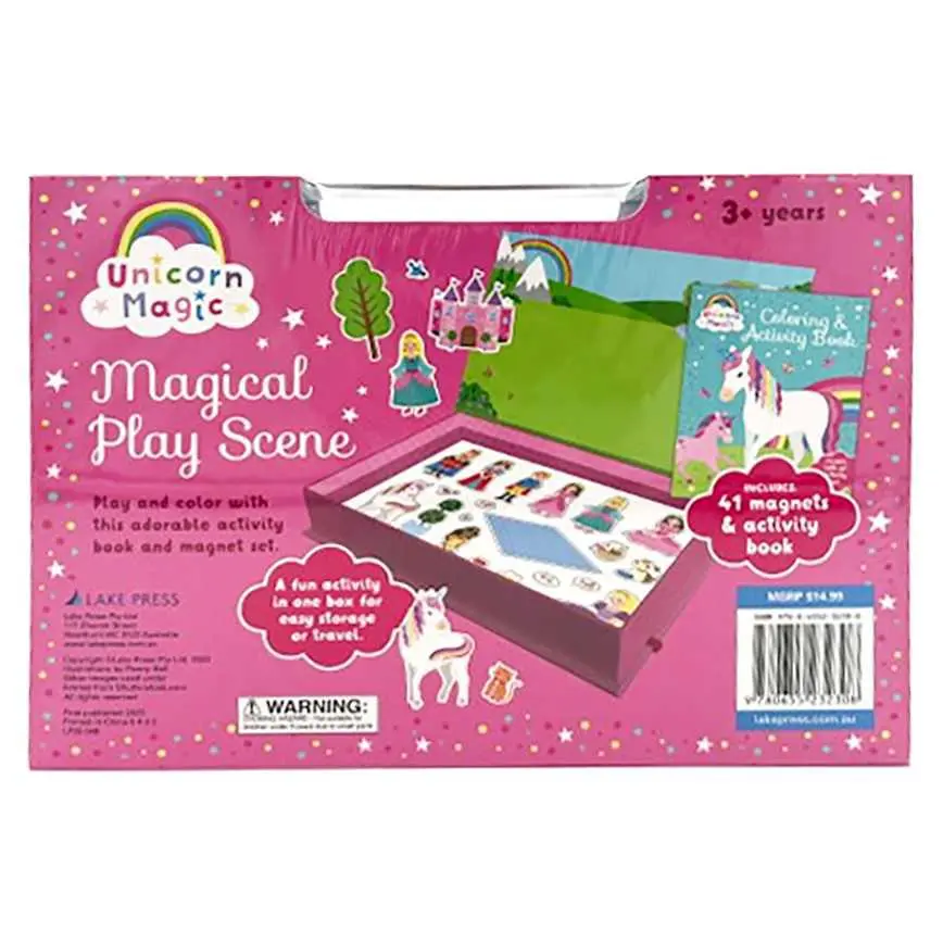 Unicorn Magic Magical Play Scene Book And Magnetic Play Set 2
