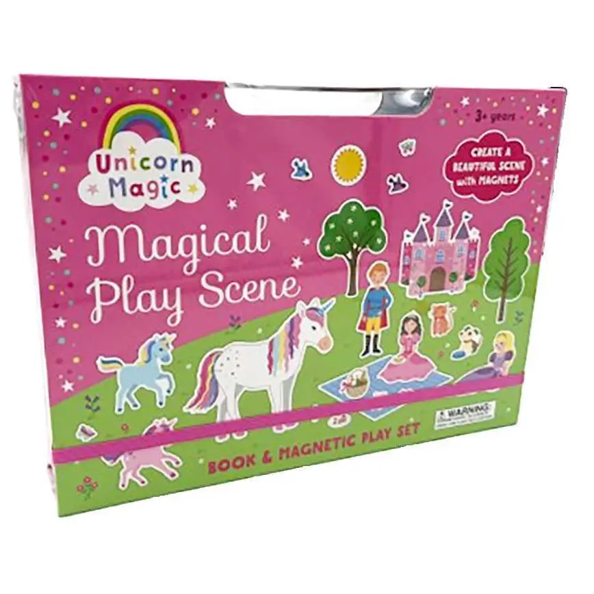 Unicorn Magic Magical Play Scene Book And Magnetic Play Set 1