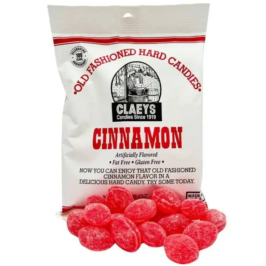 Claey's Candies Old Fashioned Hard Candies Cinnamon 6 Oz. 1