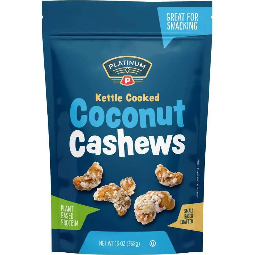 Platinum Flavored Cashews Coconut 13 Oz. 1
