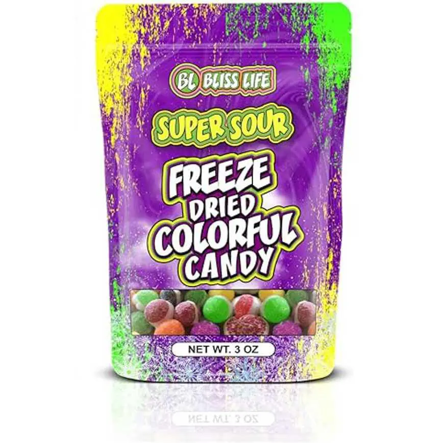 Bliss Life Freeze Dried Candy Super Sour 3 Oz. 1