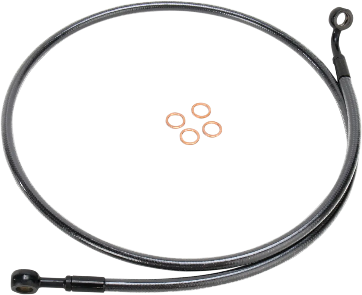 Magnum Shielding Brake Line - 180/60° - 38" - Black Pearl 46738Sw 1