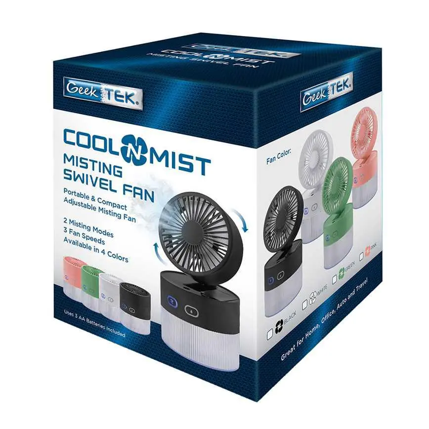 Geek Tek Misting Swivel Fan 1
