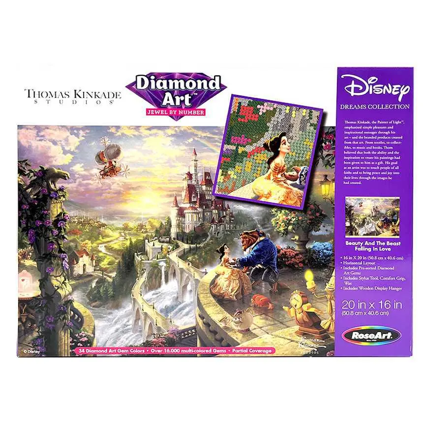 Roseart Beauty & The Beast Diamond Art 16" X 20" 1