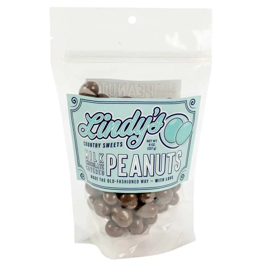 Lindy’S Milk Chocolate Peanuts 8 Oz. 1