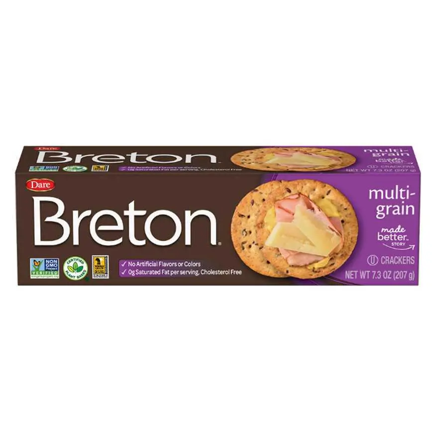 Dare Breton Crackers Multi-Grain 7.3 Oz. 1