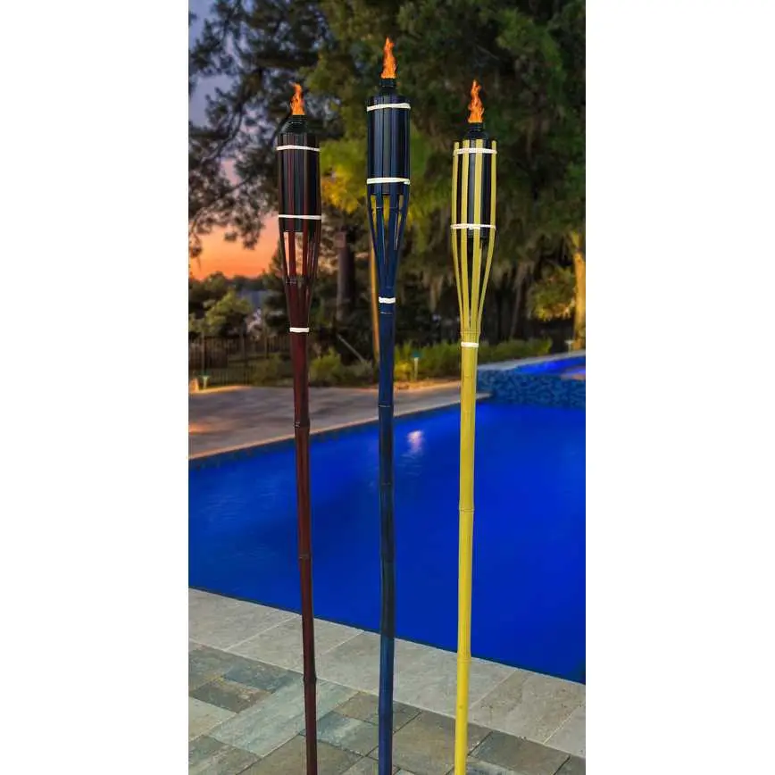 Bamboo Tiki Torch 5 Ft. 1