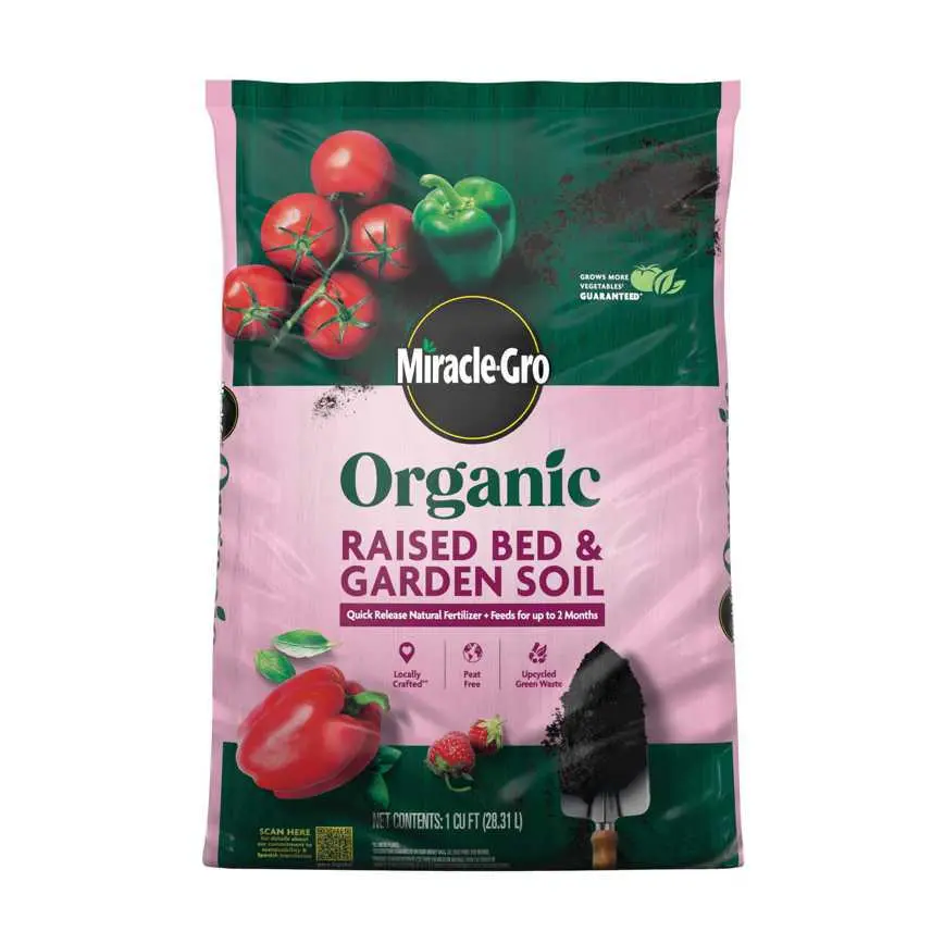 Miracle-Gro Raised Garden Bed Soil 1 Cu. Ft. 1