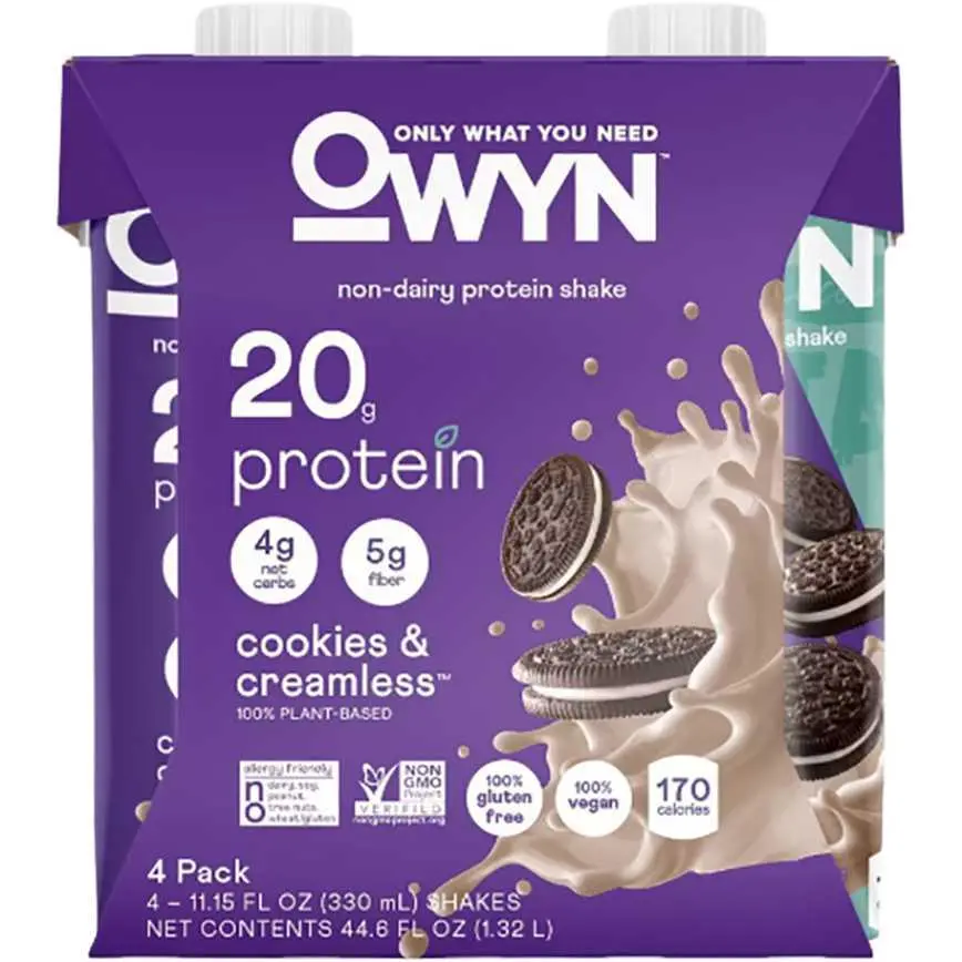 Owyn Protein Shakes Cookies & Creamless 4 Pk. 1