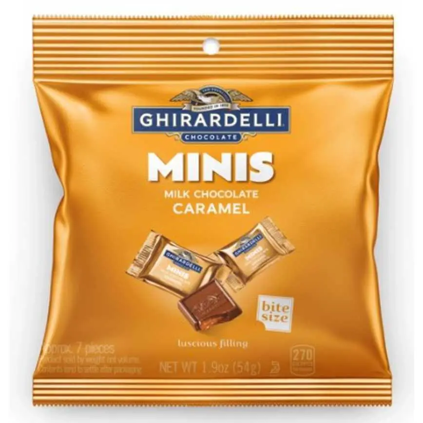 Ghirardelli Minis Milk Chocolate Caramel 1.9 Oz. 1