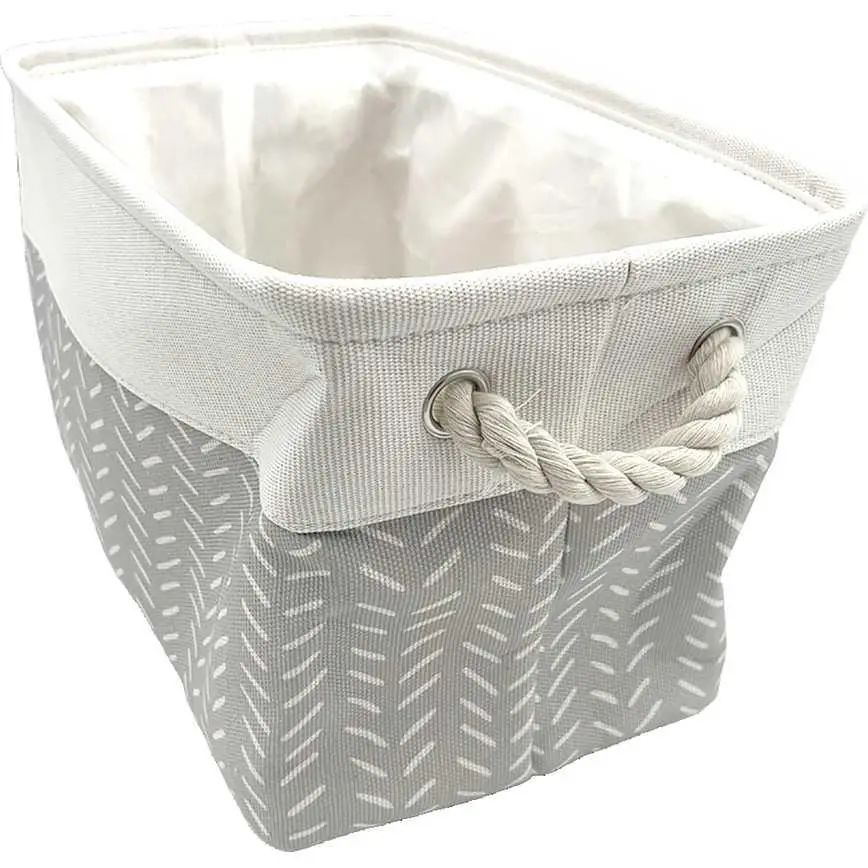 Fabric Basket Pattern 13" X 8" 1