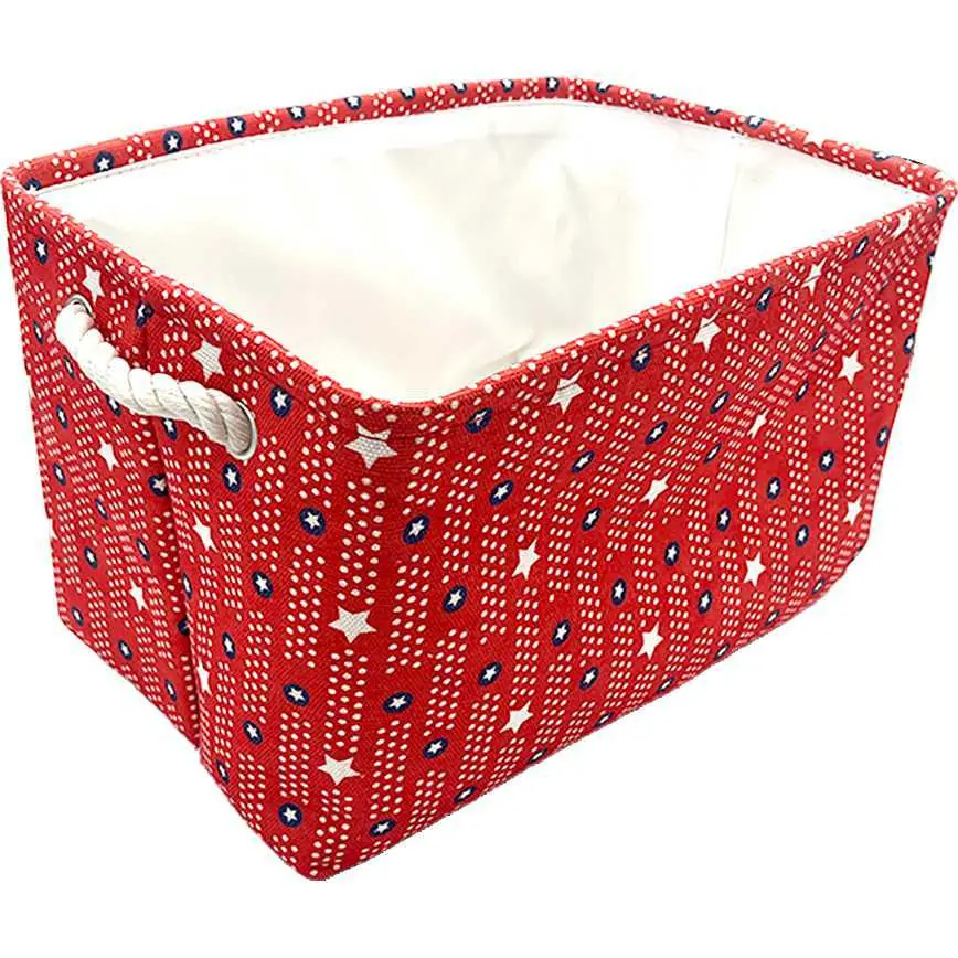 Fabric Basket Americana 15" X 10" 1