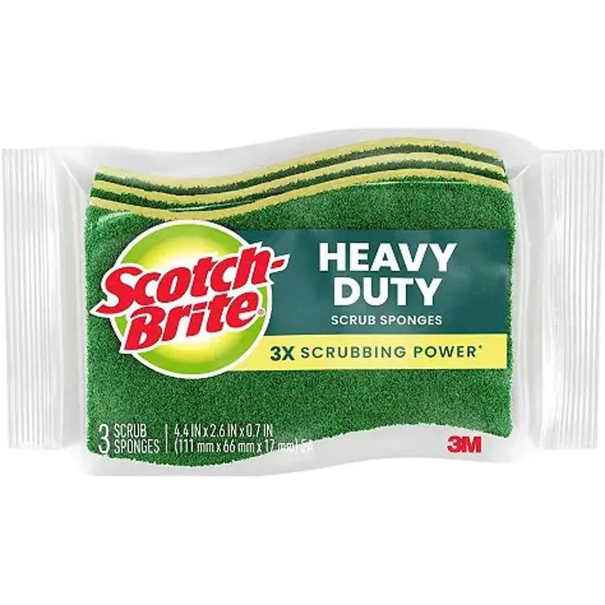 Scotch-Brite Heavy Duty Scrub Sponges 3 Pk. 1